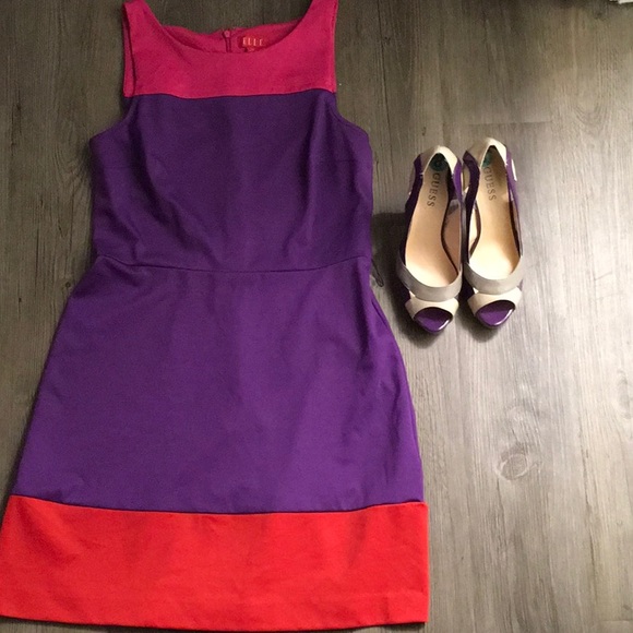 Color block Dress by Elle size 10 - Picture 2 of 4